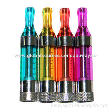 Bauway 2.5mL T3 Bottom Coil Clearomizers with NR and LR Resistance, Packaged by White Box